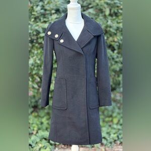 🦋 Elegant Ann Taylor Black Wool Blend Women's Coat